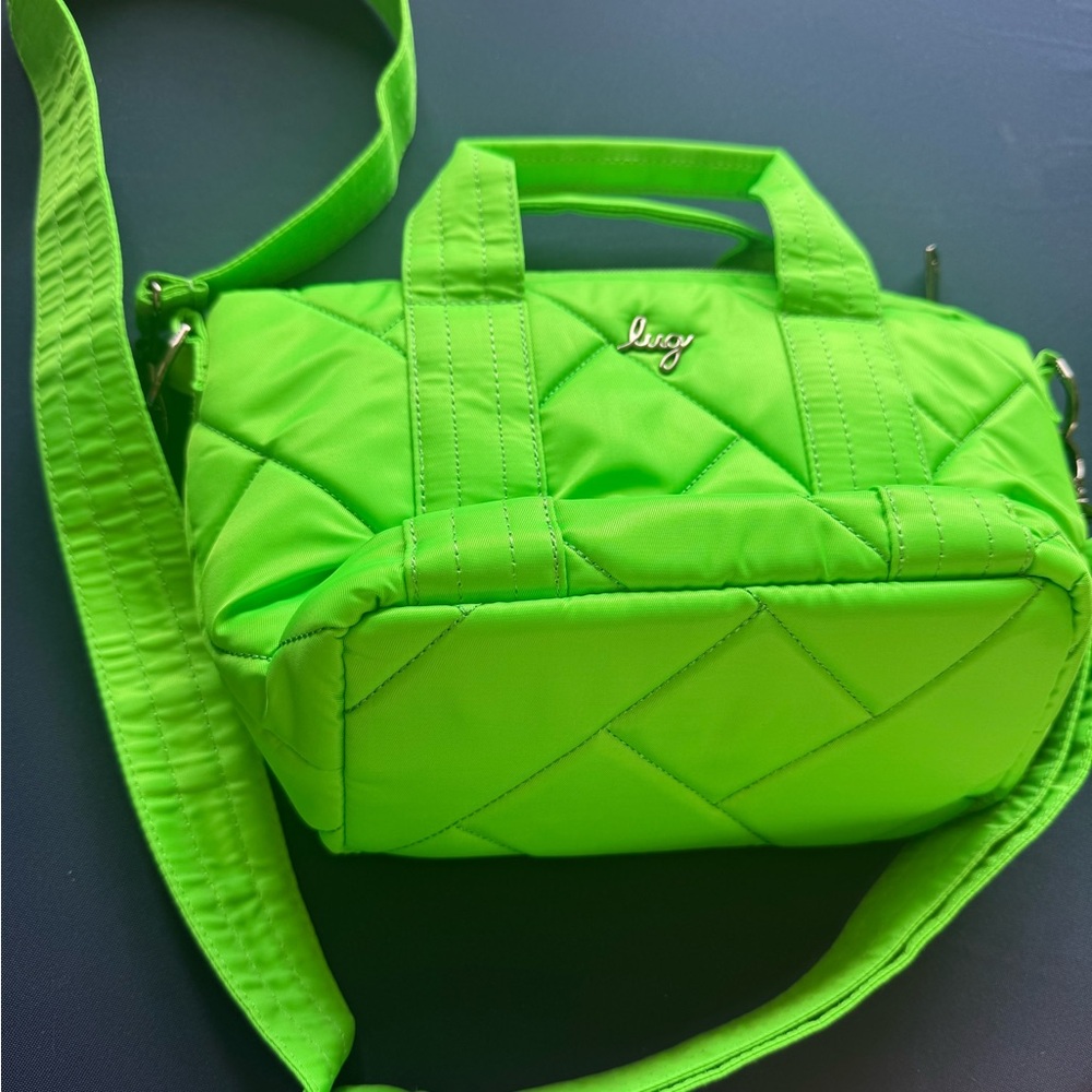 Lug neon green mini dory bag like new